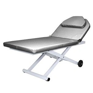 Массажная кушетка МД-3329 (1 мотор) серебристая